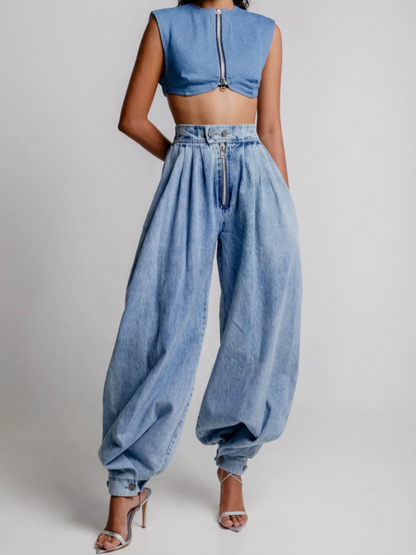 Una™ | Högmidjade Ballongjeans