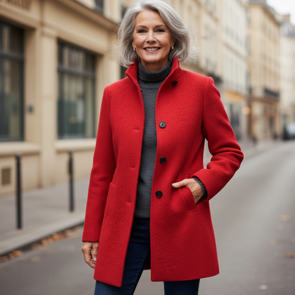 JulietteCannes™ | Elegant Kappa i Ull - Slut på Kollektionen 60 %