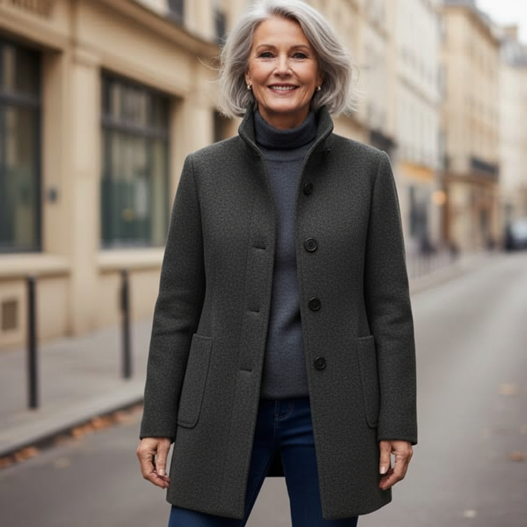 JulietteCannes™ | Elegant Kappa i Ull - Slut på Kollektionen 60 %